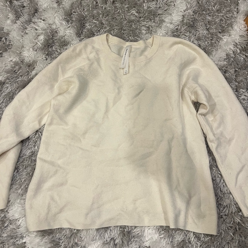 Babaton Cream Crew Neck Sweater